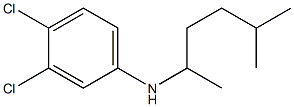 3,4-dichloro-N-(5-methylhexan-2-yl)aniline Struktur