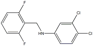 3,4-dichloro-N-[(2,6-difluorophenyl)methyl]aniline Struktur