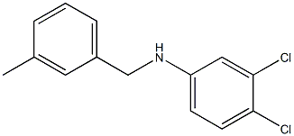 3,4-dichloro-N-[(3-methylphenyl)methyl]aniline Struktur