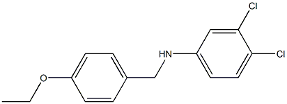 3,4-dichloro-N-[(4-ethoxyphenyl)methyl]aniline Struktur