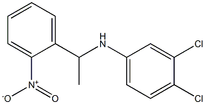 3,4-dichloro-N-[1-(2-nitrophenyl)ethyl]aniline Struktur