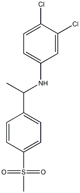 3,4-dichloro-N-[1-(4-methanesulfonylphenyl)ethyl]aniline Struktur