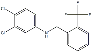 3,4-dichloro-N-{[2-(trifluoromethyl)phenyl]methyl}aniline Struktur