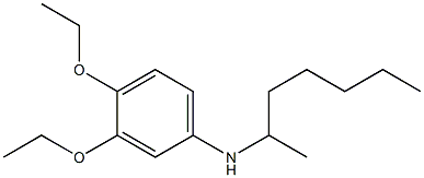 3,4-diethoxy-N-(heptan-2-yl)aniline Struktur