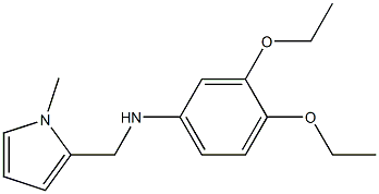 3,4-diethoxy-N-[(1-methyl-1H-pyrrol-2-yl)methyl]aniline Struktur