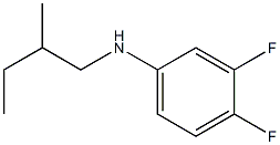 3,4-difluoro-N-(2-methylbutyl)aniline Struktur