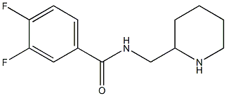 3,4-difluoro-N-(piperidin-2-ylmethyl)benzamide Struktur