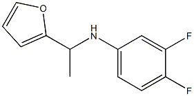 3,4-difluoro-N-[1-(furan-2-yl)ethyl]aniline Struktur