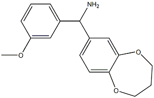 3,4-dihydro-2H-1,5-benzodioxepin-7-yl(3-methoxyphenyl)methanamine Struktur