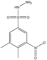 3,4-dimethyl-5-nitrobenzene-1-sulfonohydrazide Struktur