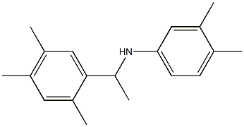 3,4-dimethyl-N-[1-(2,4,5-trimethylphenyl)ethyl]aniline Struktur