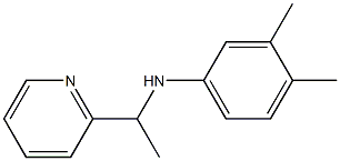 3,4-dimethyl-N-[1-(pyridin-2-yl)ethyl]aniline Struktur