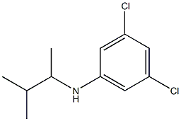 3,5-dichloro-N-(3-methylbutan-2-yl)aniline Struktur