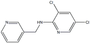 3,5-dichloro-N-(pyridin-3-ylmethyl)pyridin-2-amine Struktur