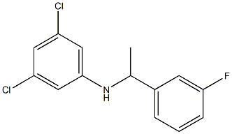 3,5-dichloro-N-[1-(3-fluorophenyl)ethyl]aniline Struktur