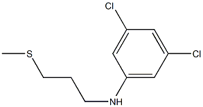 3,5-dichloro-N-[3-(methylsulfanyl)propyl]aniline Struktur