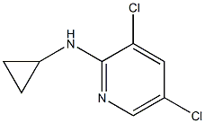 3,5-dichloro-N-cyclopropylpyridin-2-amine Struktur