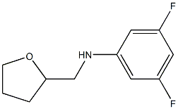 3,5-difluoro-N-(oxolan-2-ylmethyl)aniline Struktur