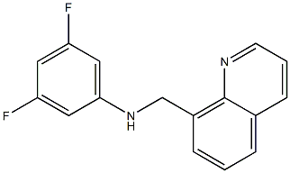 3,5-difluoro-N-(quinolin-8-ylmethyl)aniline Struktur