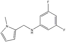 3,5-difluoro-N-[(1-methyl-1H-pyrrol-2-yl)methyl]aniline Struktur