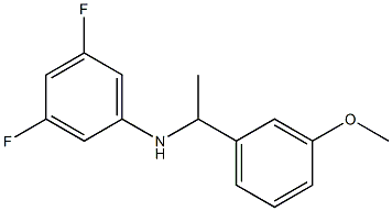 3,5-difluoro-N-[1-(3-methoxyphenyl)ethyl]aniline Struktur