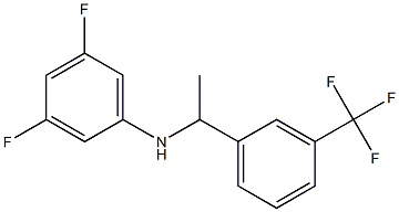 3,5-difluoro-N-{1-[3-(trifluoromethyl)phenyl]ethyl}aniline Struktur