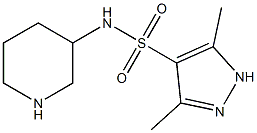 3,5-dimethyl-N-(piperidin-3-yl)-1H-pyrazole-4-sulfonamide Struktur