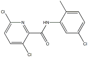 3,6-dichloro-N-(5-chloro-2-methylphenyl)pyridine-2-carboxamide Struktur