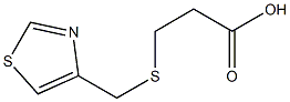 3-[(1,3-thiazol-4-ylmethyl)sulfanyl]propanoic acid Struktur