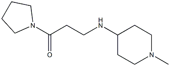 3-[(1-methylpiperidin-4-yl)amino]-1-(pyrrolidin-1-yl)propan-1-one Struktur