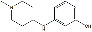 3-[(1-methylpiperidin-4-yl)amino]phenol Struktur