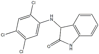 3-[(2,4,5-trichlorophenyl)amino]-2,3-dihydro-1H-indol-2-one Struktur