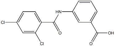 3-[(2,4-dichlorobenzene)amido]benzoic acid Struktur