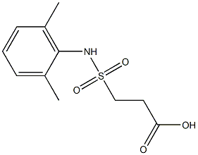 3-[(2,6-dimethylphenyl)sulfamoyl]propanoic acid Struktur