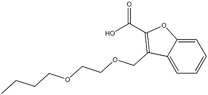 3-[(2-butoxyethoxy)methyl]-1-benzofuran-2-carboxylic acid Struktur