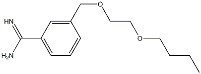 3-[(2-butoxyethoxy)methyl]benzene-1-carboximidamide Struktur