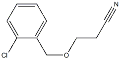 3-[(2-chlorobenzyl)oxy]propanenitrile Struktur