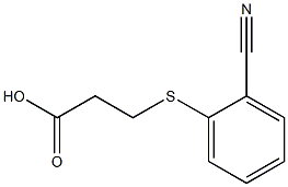 3-[(2-cyanophenyl)sulfanyl]propanoic acid Struktur