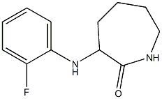 3-[(2-fluorophenyl)amino]azepan-2-one Struktur