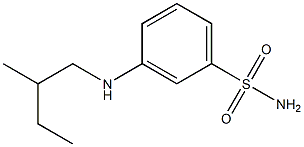 3-[(2-methylbutyl)amino]benzene-1-sulfonamide Struktur