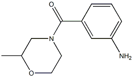 3-[(2-methylmorpholin-4-yl)carbonyl]aniline Struktur