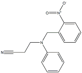 3-[(2-nitrobenzyl)(phenyl)amino]propanenitrile Struktur