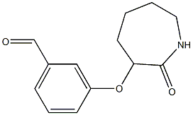 3-[(2-oxoazepan-3-yl)oxy]benzaldehyde Struktur