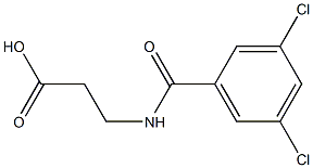 3-[(3,5-dichlorobenzoyl)amino]propanoic acid Struktur