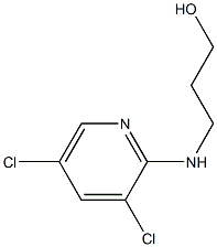 3-[(3,5-dichloropyridin-2-yl)amino]propan-1-ol Struktur