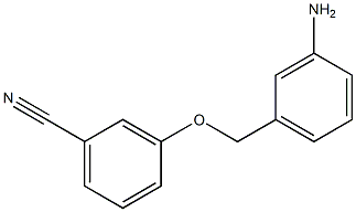 3-[(3-aminophenyl)methoxy]benzonitrile Struktur