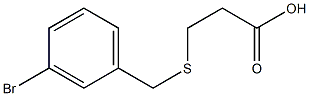 3-[(3-bromobenzyl)thio]propanoic acid Struktur