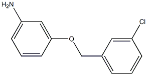 3-[(3-chlorophenyl)methoxy]aniline Struktur