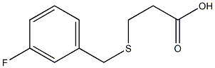 3-[(3-fluorobenzyl)thio]propanoic acid Struktur