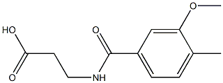 3-[(3-methoxy-4-methylphenyl)formamido]propanoic acid Struktur